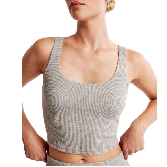 Abercrombie & Fitch Tops - Abercrombie & Fitch Women’s Lounge Collection Waffle Tank Top X-Small Grey